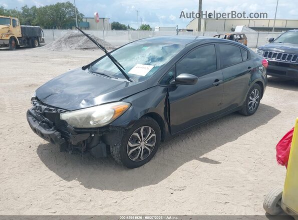 KNAFK4A64G5485722 2016 KIA FORTE Black Vista tres cuartos delantera izquierda