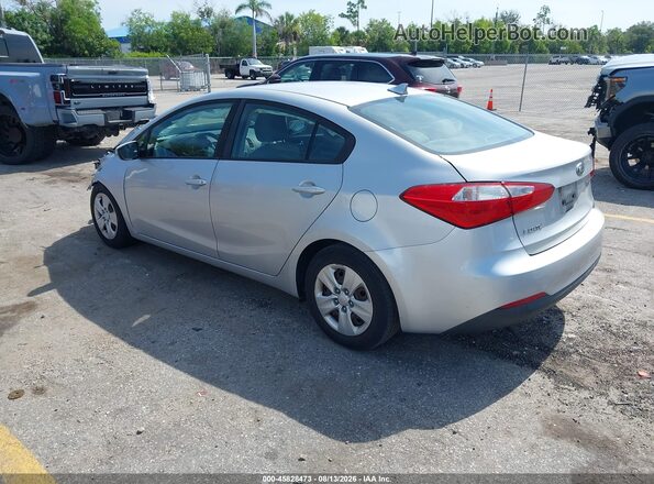KNAFK4A64G5576053 2016 KIA FORTE Серебряный Задняя левая четверть