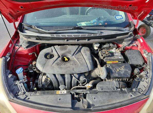 KNAFK4A64G5607611 2016 KIA FORTE Maroon Vista interior trasera