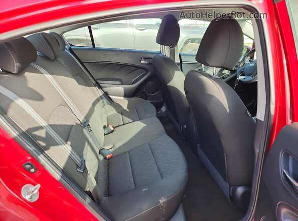 KNAFK4A64G5607611 2016 KIA FORTE Maroon Vista de los asientos traseros