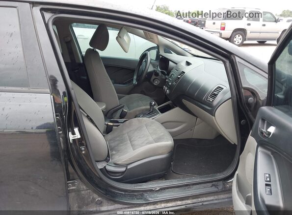 KNAFK4A65G5470226 2016 KIA FORTE Black Widok wnętrza z przodu