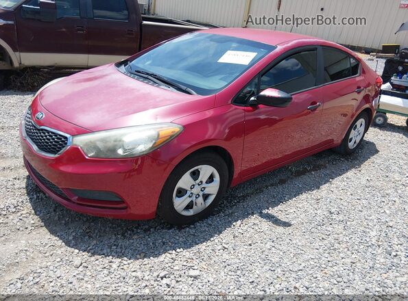 KNAFK4A65G5563554 2016 KIA FORTE Red Передня ліва чверть