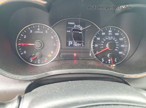 KNAFK4A65G5572691 2016 KIA FORTE Blue Սարքավորումների վահանակի տեսք