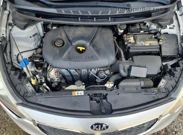 KNAFK4A66G5445013 2016 KIA FORTE Silver Widok wnętrza z tyłu