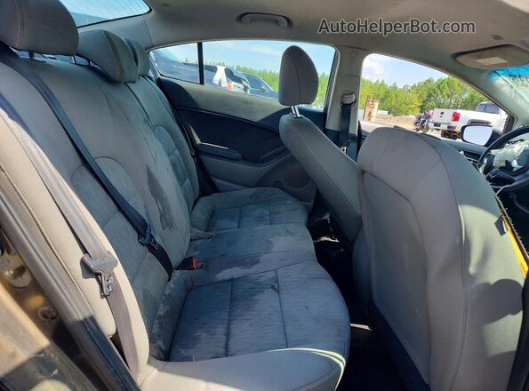 KNAFK4A66G5519613 2016 KIA FORTE Black Widok tylnych siedzeń
