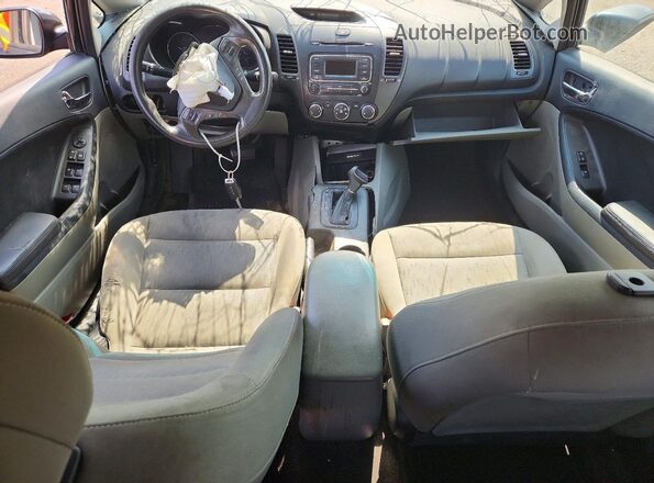 KNAFK4A66G5519613 2016 KIA FORTE Black Widok deski rozdzielczej