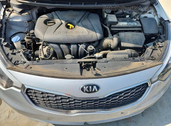 KNAFK4A66G5576166 2016 KIA FORTE Silver Widok wnętrza z tyłu