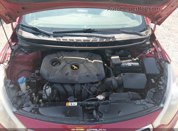 KNAFK4A67G5438507 2016 KIA FORTE Red Вид ззаду