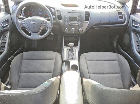 KNAFK4A67G5561885 2016 KIA FORTE Black Vista del salpicadero