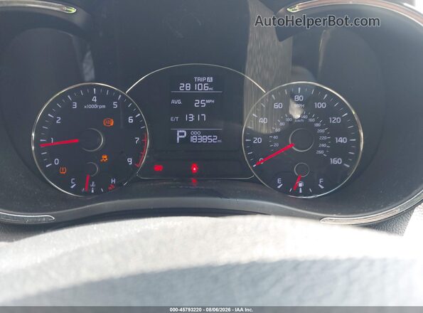 KNAFK4A68G5574998 2016 KIA FORTE Красный Вид задних сидений