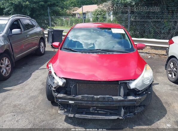 KNAFK4A68G5574998 2016 KIA FORTE Красный Вид задней части салона
