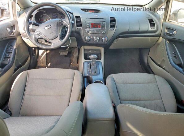 KNAFK4A68G5594913 2016 KIA FORTE Silver Widok deski rozdzielczej