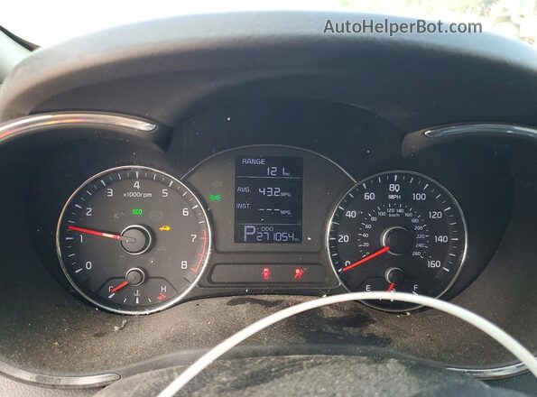 KNAFK4A68G5594913 2016 KIA FORTE Silver Widok zestawu wskaźników