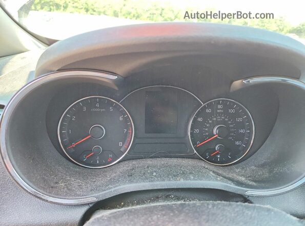 KNAFK4A69G5450996 2016 KIA FORTE Gray Вид щитка приладів