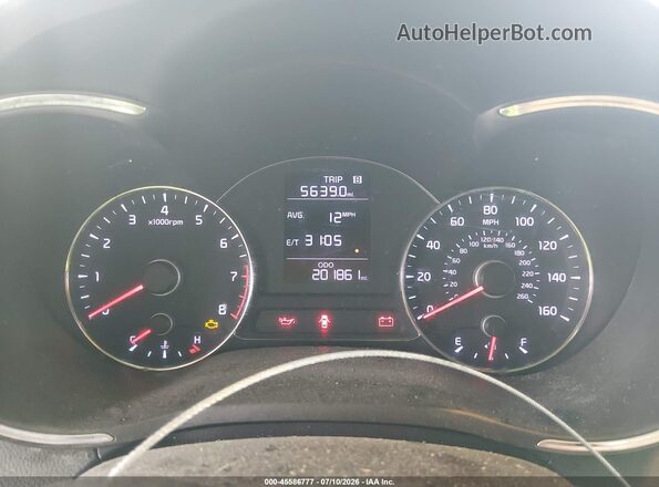 KNAFK4A69G5548801 2016 KIA FORTE Light Blue Вид задніх сидінь