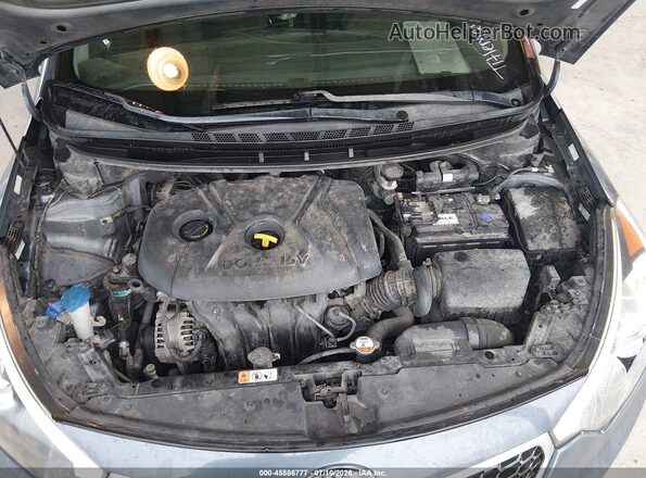 KNAFK4A69G5548801 2016 KIA FORTE Light Blue Вид ззаду