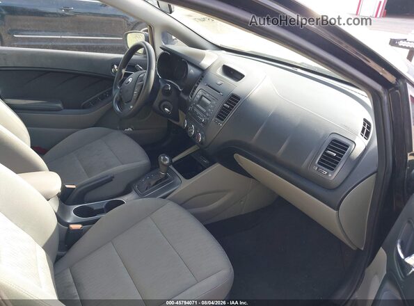 KNAFK4A6XG5542540 2016 KIA FORTE Black Вид салону спереду