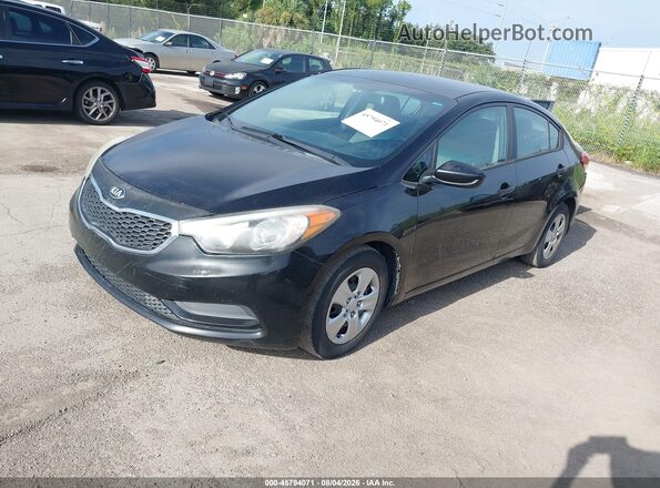 KNAFK4A6XG5542540 2016 KIA FORTE Black Передня ліва чверть