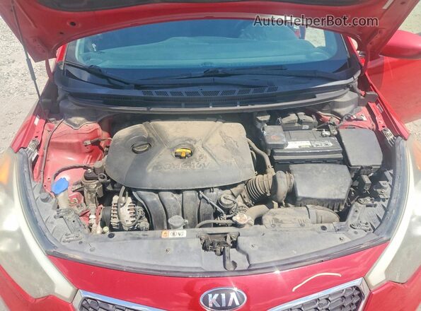 KNAFK4A6XG5609234 2016 KIA FORTE Red Widok wnętrza z tyłu