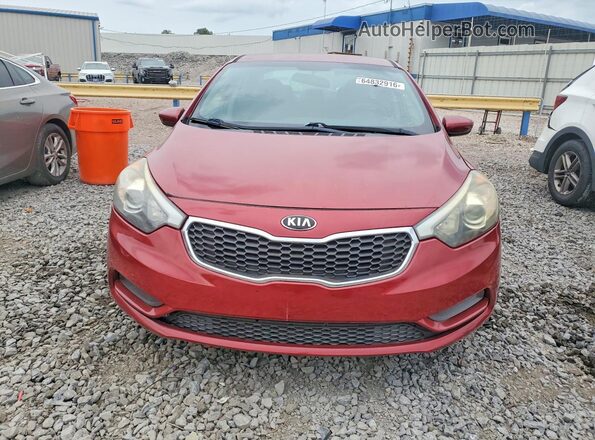 KNAFK4A6XG5611615 2016 KIA FORTE Red Vista frontal