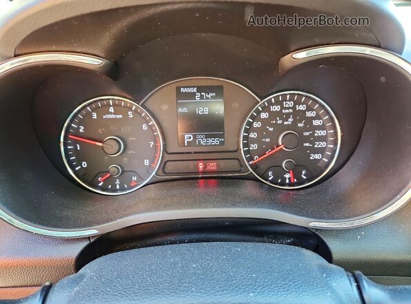 KNAFK5A80G5658207 2016 KIA FORTE Black Widok zestawu wskaźników