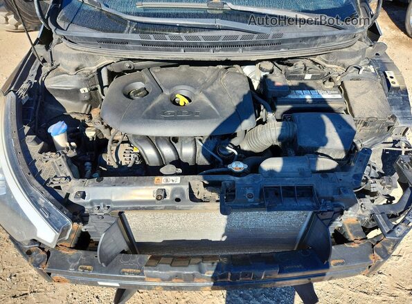 KNAFK5A80G5658207 2016 KIA FORTE Black Widok wnętrza z tyłu