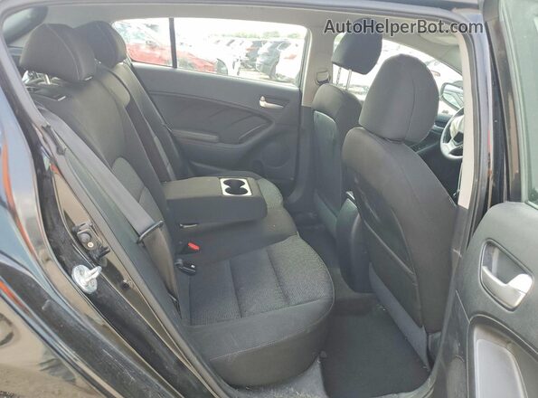KNAFK5A86H5688944 2017 KIA FORTE Black უკანა სალონის ხედი