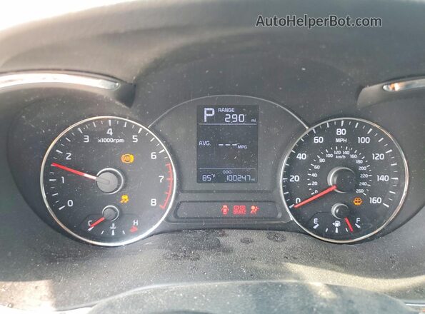 KNAFK5A86H5688944 2017 KIA FORTE Black ხელსაწყოთა პანელის ხედი