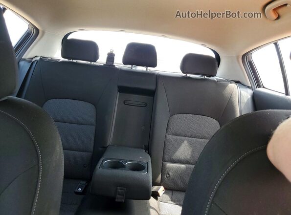 KNAFK5A86H5688944 2017 KIA FORTE Black უკანა სავარძლების ხედი