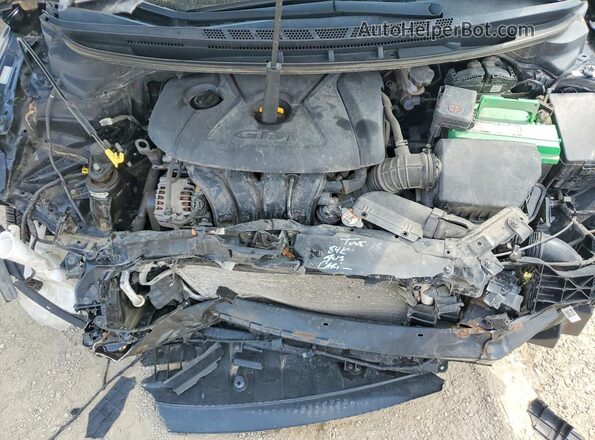 KNAFK5A86H5688944 2017 KIA FORTE Black ძრავის განყოფილების ხედი
