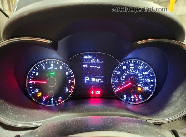 KNAFK5A8XG5583774 2016 KIA FORTE Black Widok zestawu wskaźników