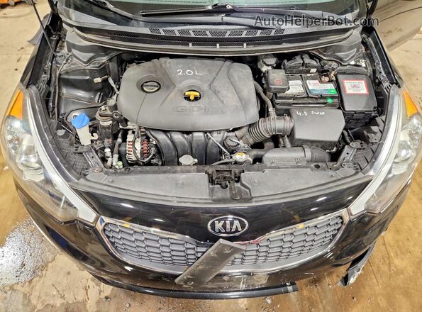 KNAFK5A8XG5583774 2016 KIA FORTE Black Widok wnętrza z tyłu