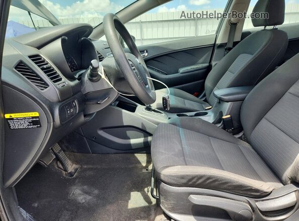 KNAFX4A60G5520161 2016 KIA FORTE Черный Вид салона спереди