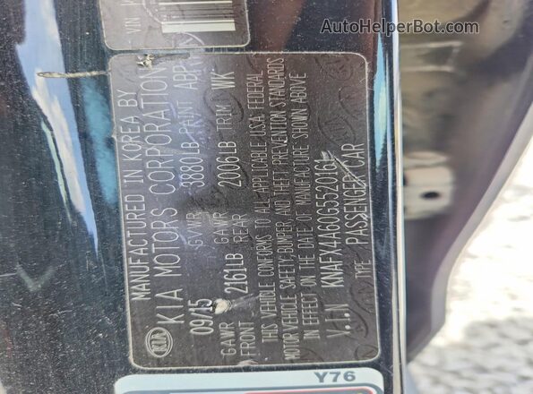 KNAFX4A60G5520161 2016 KIA FORTE Черный Вид подкапотного пространства