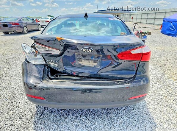 KNAFX4A60G5520161 2016 KIA FORTE Черный Вид сзади