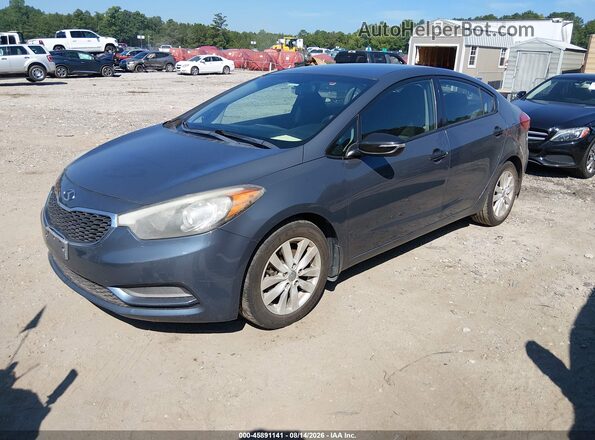 KNAFX4A61G5594575 2016 KIA FORTE Gray Առջևի ձախ երեք քառորդ տեսարան