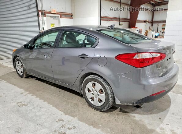 KNAFX4A62G5500963 2016 KIA FORTE Gray Trasero izquierdo