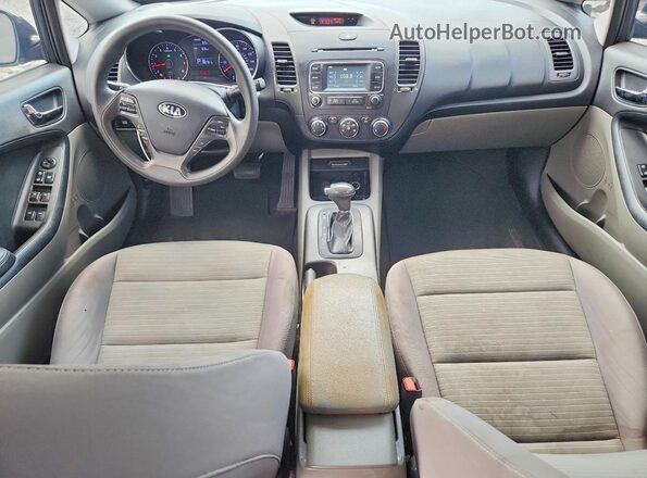 KNAFX4A63G5516623 2016 KIA FORTE Gray Dashboard view