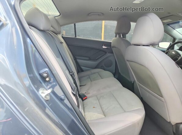 KNAFX4A63G5516623 2016 KIA FORTE Gray Rear seats view