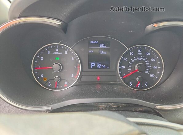 KNAFX4A63G5516623 2016 KIA FORTE Gray Instrument cluster view