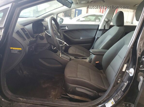 KNAFX4A64G5478318 2016 KIA FORTE Black Вид салону спереду