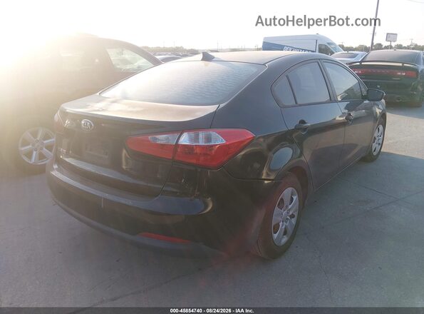 KNAFX4A64G5499718 2016 KIA FORTE Black Задня права чверть