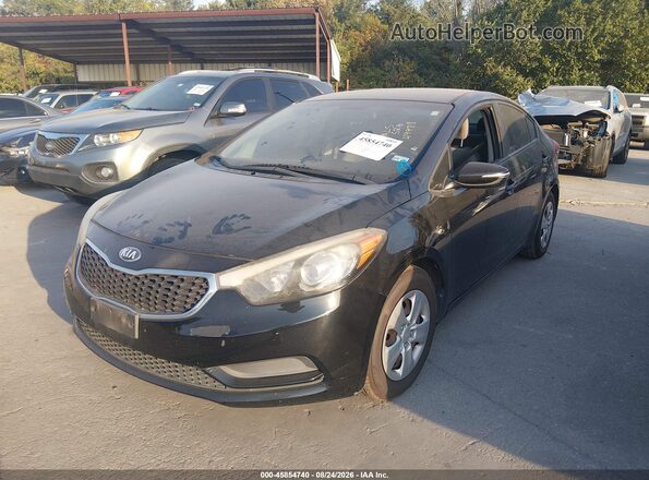 KNAFX4A64G5499718 2016 KIA FORTE Black Передня ліва чверть