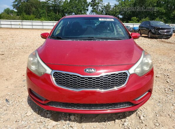 KNAFX4A65G5462046 2016 KIA FORTE Red Դիմացի տեսք