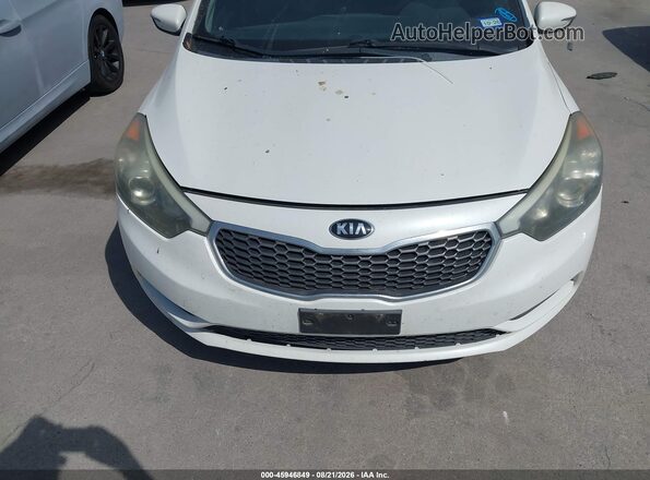 KNAFX4A65G5497167 2016 KIA FORTE White Widok z przodu