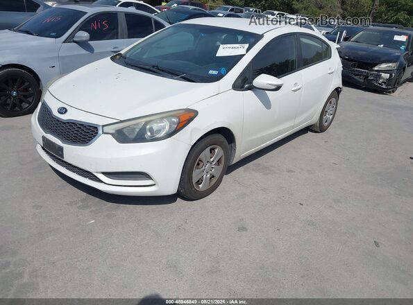 KNAFX4A65G5497167 2016 KIA FORTE White Przód lewy