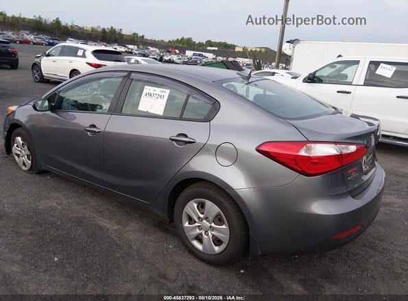 KNAFX4A65G5513030 2016 KIA FORTE Gray Задня ліва чверть