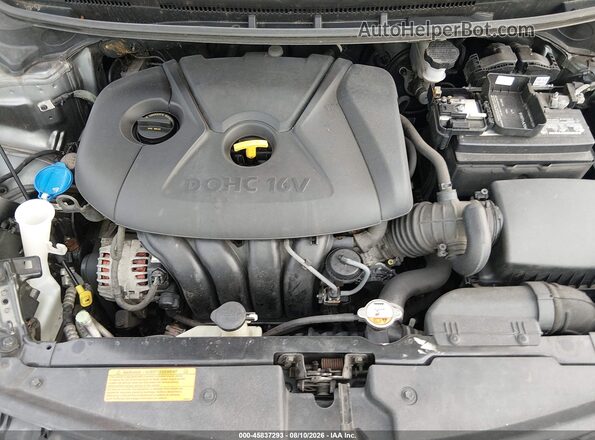 KNAFX4A65G5513030 2016 KIA FORTE Gray Вид ззаду