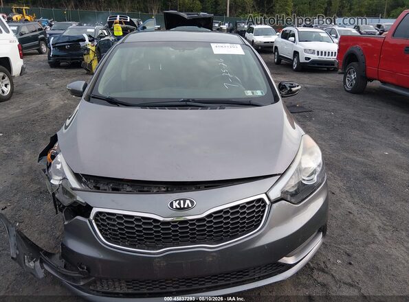 KNAFX4A65G5513030 2016 KIA FORTE Gray Вид щитка приладів