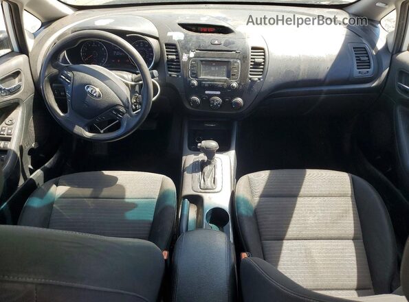 KNAFX4A67G5444356 2016 KIA FORTE White Vista del cuadro de instrumentos